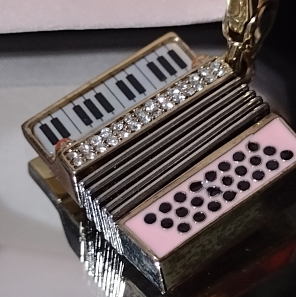 🪗Juicy Squeeze Accordion 🪗 Crystal Studded 🎵🎶 Never Removed 🎁 NWT